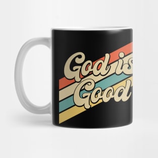 Vintage 80s God is Good Christian Mug